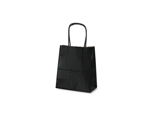 自動紐手提袋 T-1 黒×黒