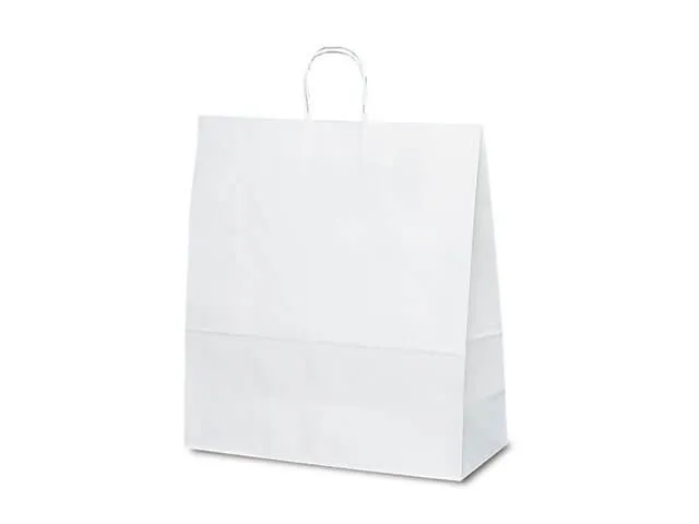 自動紐手提袋 T-15 白×白