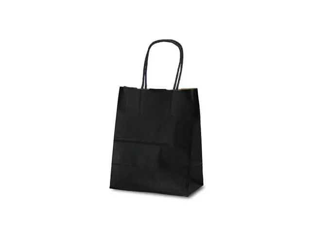 自動紐手提袋 T-2 黒×黒