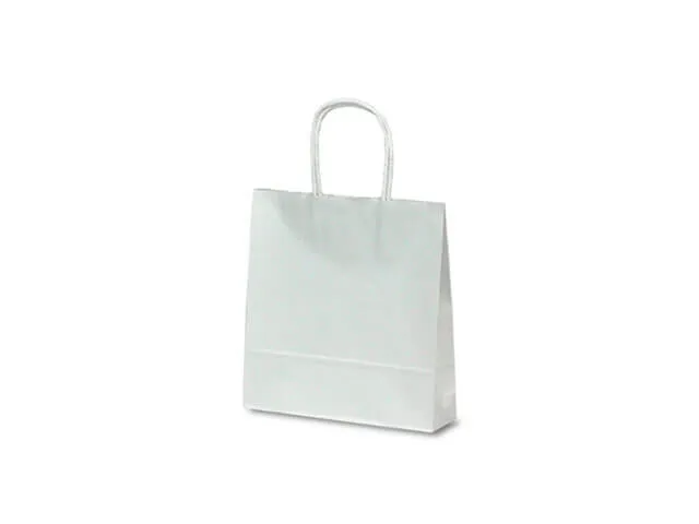 自動紐手提袋 T-A5 白×白