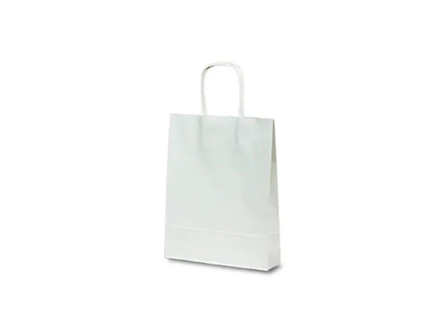 自動紐手提袋 T-B5 白×白