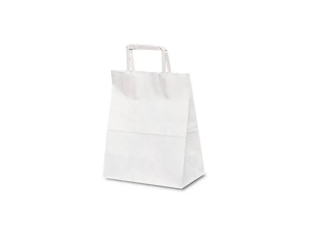 自動紐手提袋 T-Z 白×白