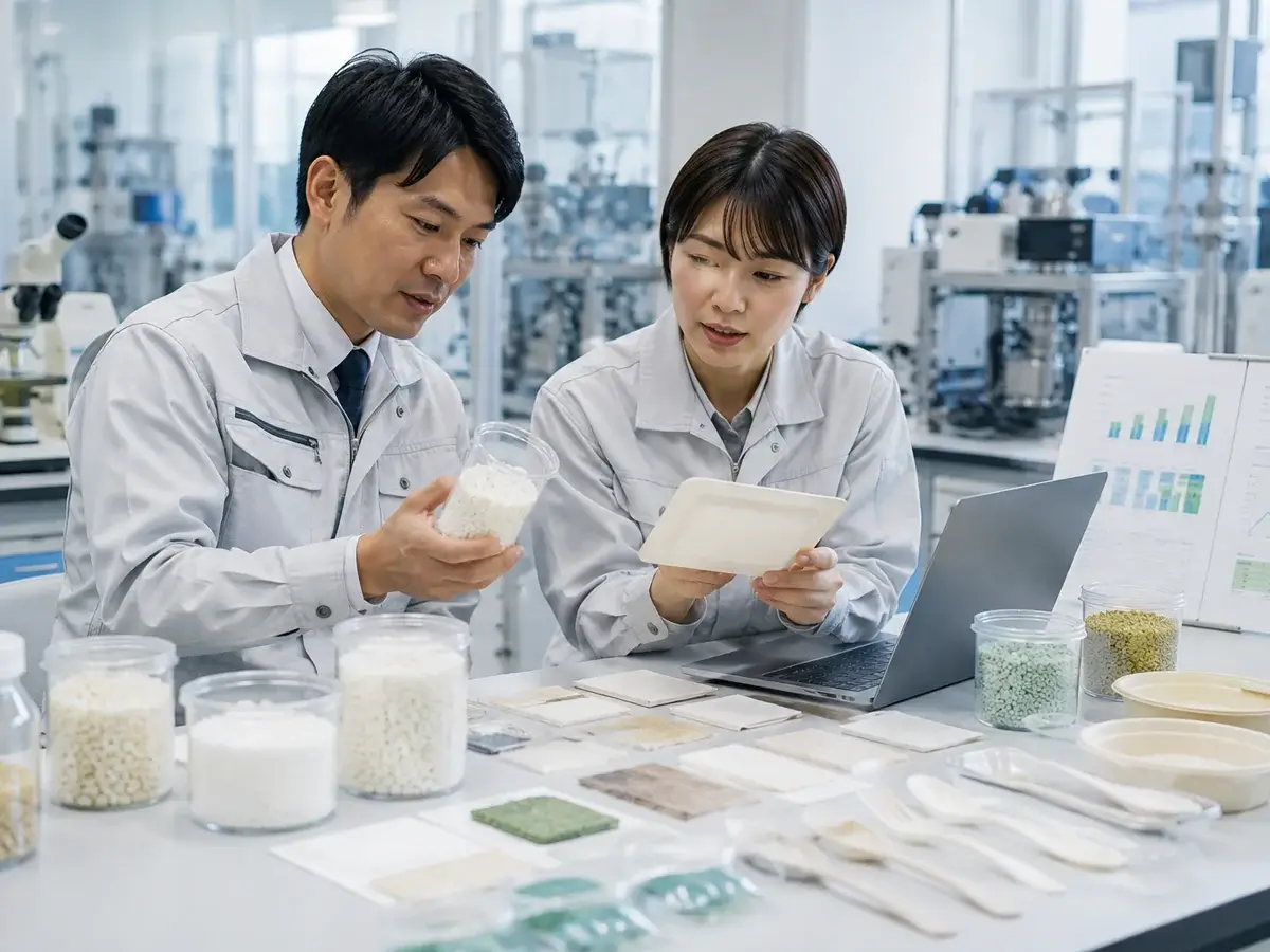 バイオ素材の品質やコストを評価する開発現場